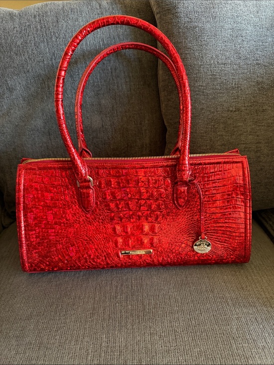 Brahmin Handbags - Brahmin Red Croc-Embossed Shoulder Bag - Brand New without tags